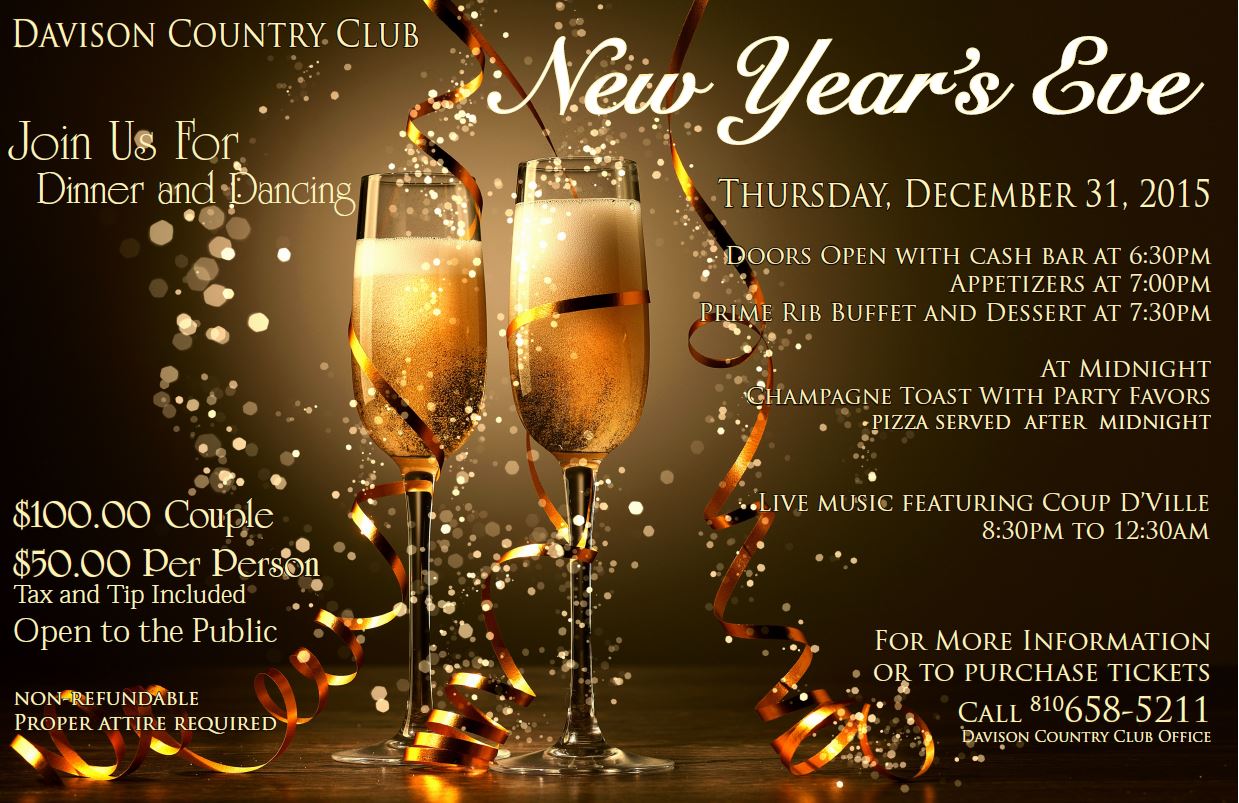 Davison Country Club New Years Eve Party