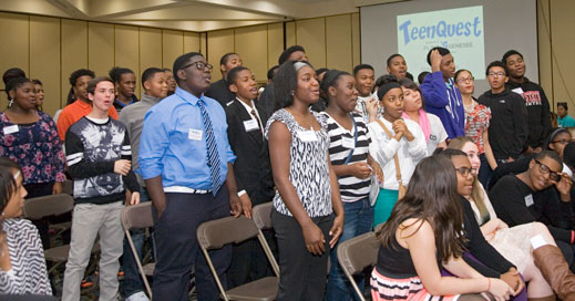 TeenQuest teens begin business etiquette training