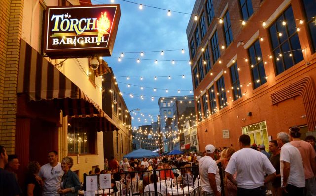 The Torch Bar and Grill, downtown Flint, Michigan