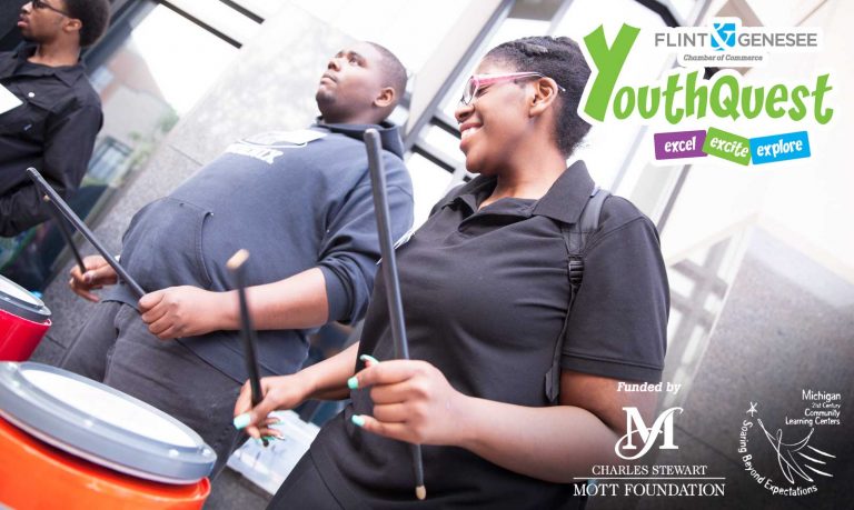 YouthQuest is a free after school initiative operated by the Flint & Genesee Chamber of Commerce