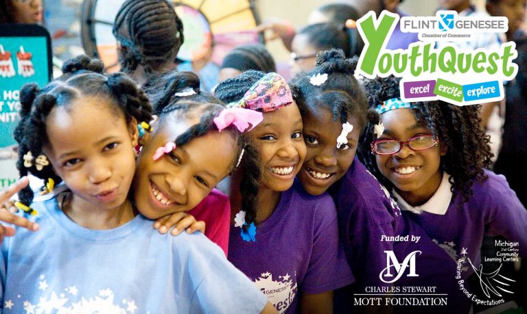 YouthQuest is a free after school initiative operated by the Flint & Genesee Chamber of Commerce