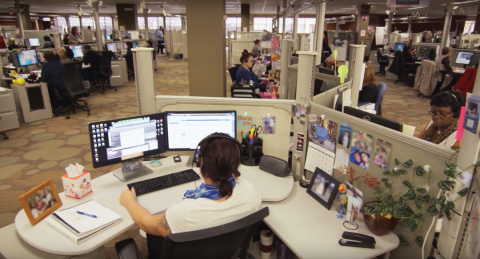 The new call center at Diplomat Pharmacy Inc.