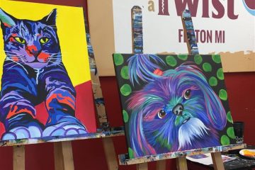 Painting with a Twist, indoor recreation, things to do, Fenton, Michigan