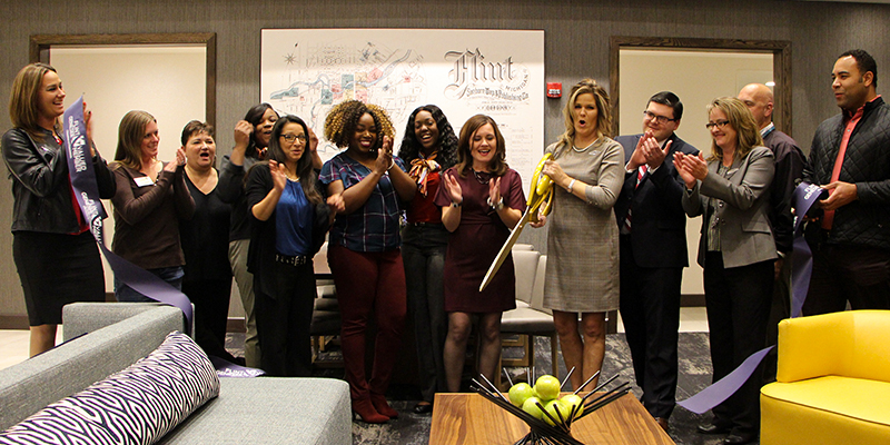 Hyatt Place grand opening ribbon cutting