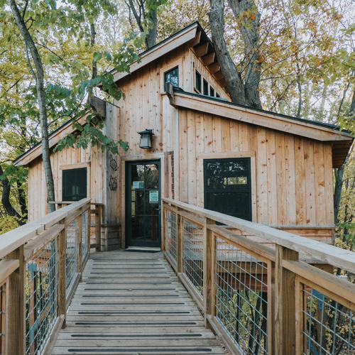 Barrier-free treehouse at For-Mar Nature Preserve & Arboretum