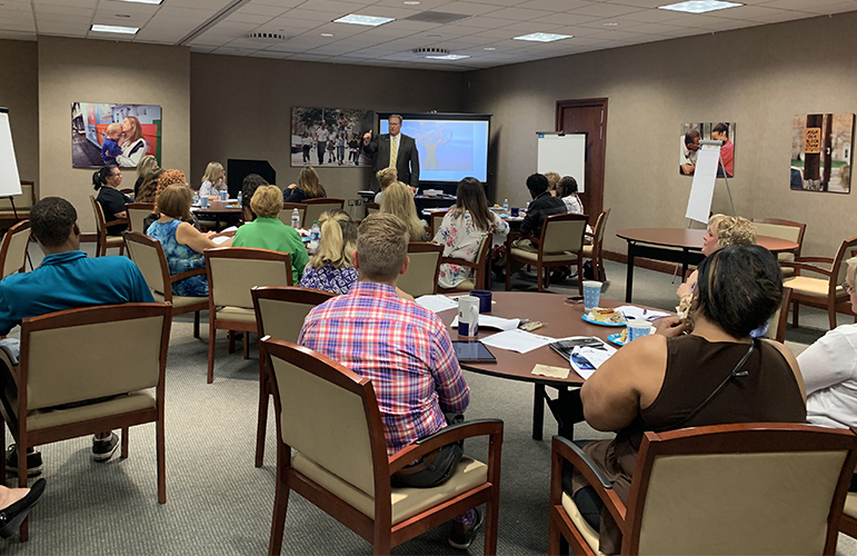 Attendees at a Chamber training workshop